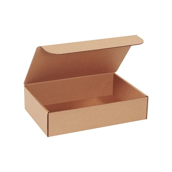 Box Packaging Corrugated Literature Mailers, 12"L x 8"W x 3"H, Kraft ML1283K - main